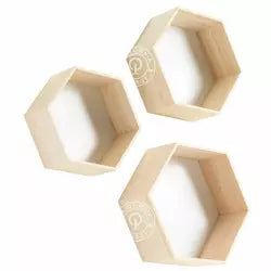 Étagère murale 3pcs Paulownia-02